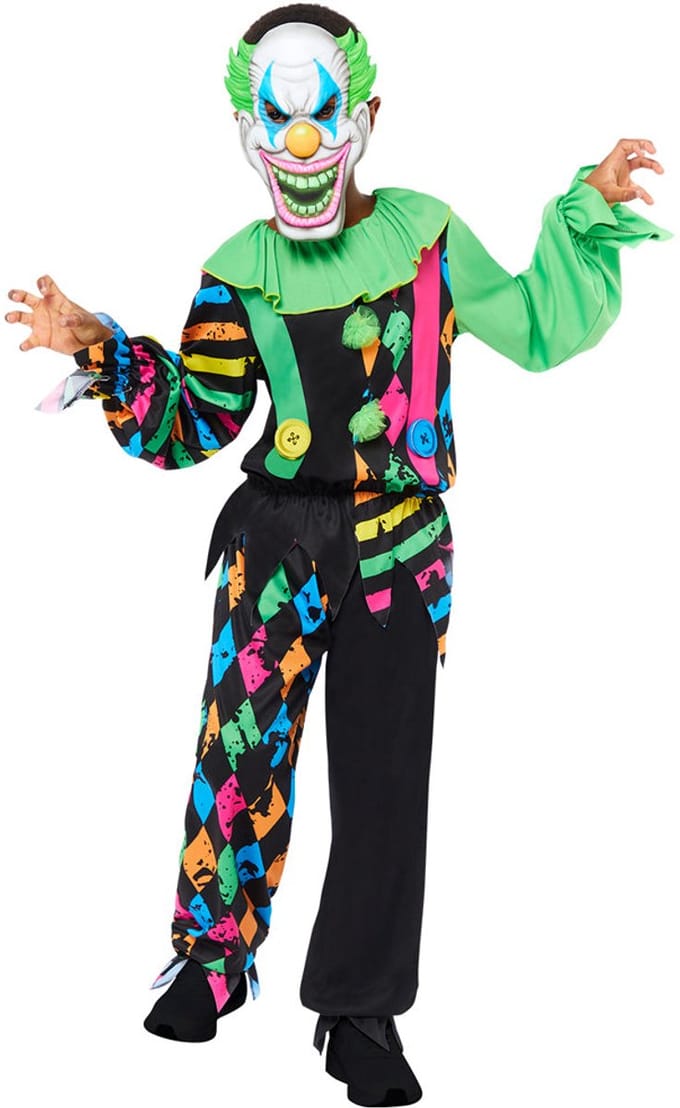 Child Costume Funhouse Clown Boy Ag