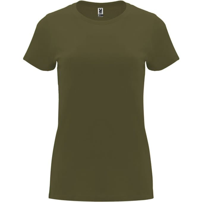 Roly Dames/Dames Capri T-Shirt (Leger Groen)