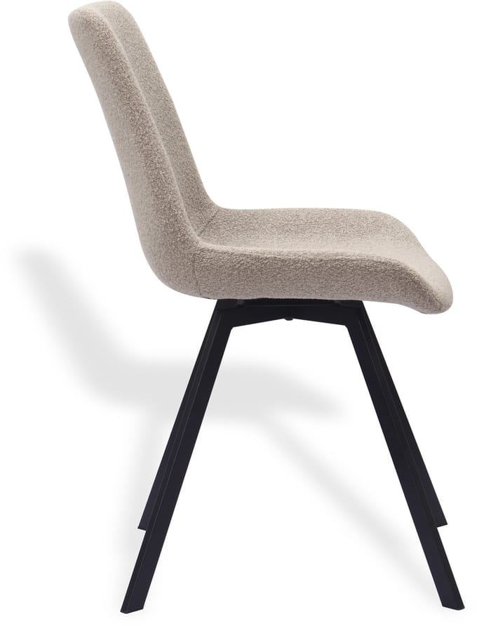 REDOM Eetkamerstoelen - 360° Draaibaar - Modern - Eethoek - Stof en Metaal - Khaki