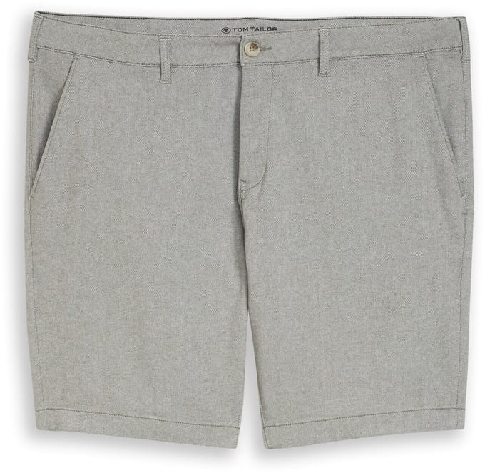 Tom Tailor - Plus Size - Chino-short met stretch - Maat 42 - deep leaf green structure