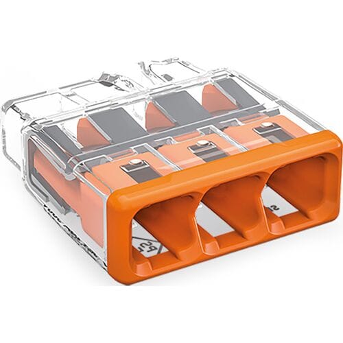 WAGO Mini lasklem 3-voudig 3x0.5-2.5mm² - 2273-203 - 30 stuks in blister