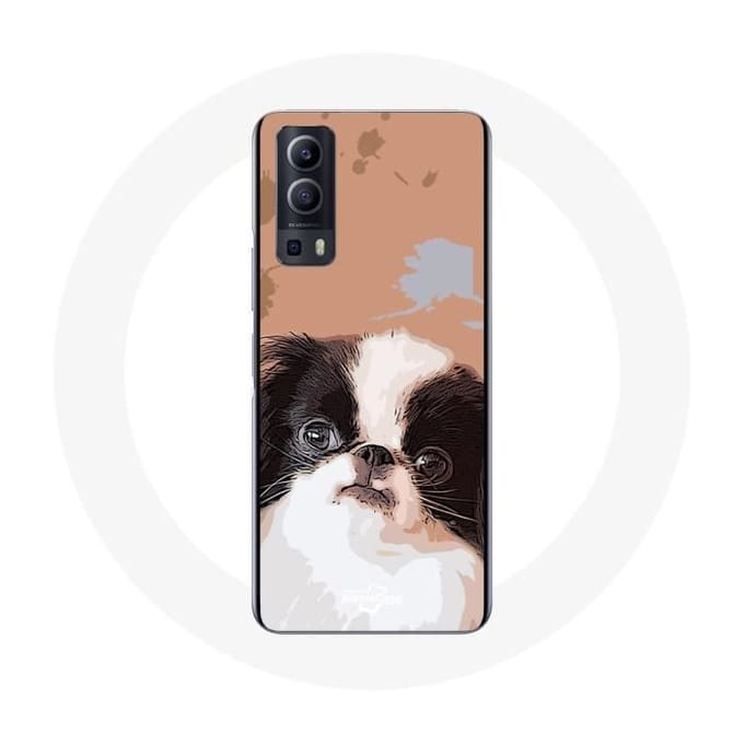 Case Vivo Y72 Japanse spaniel zwart-wit hondenras