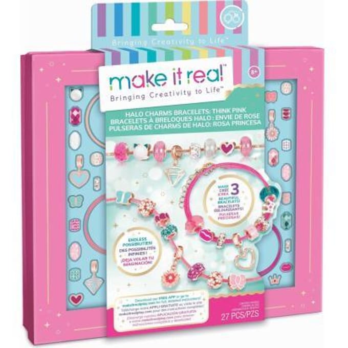 Make It Real Halo Charms Bracelets Think Pink Knutselen