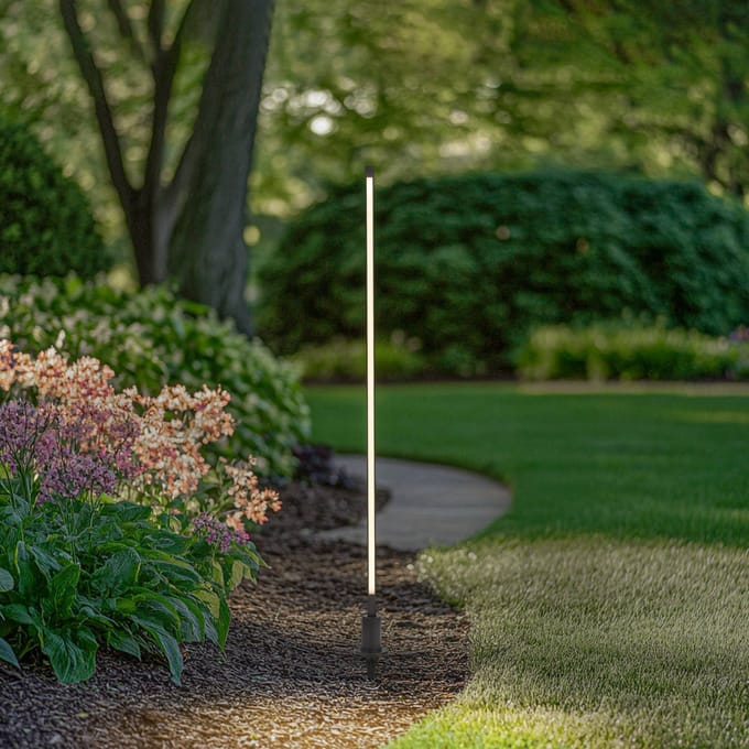 Lindby LED tuinpadverlichting Neano, 120 cm, zwart, metaal, IP65