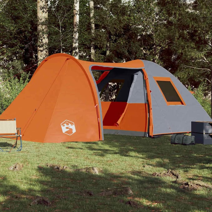 vidaXL - Koepeltent - 6-persoons - waterdicht - oranje