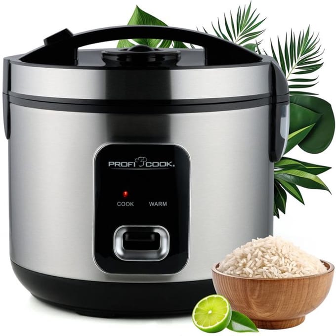 ProfiCook RK 1285 Rijstkoker en Stoomkoker - 1,2 liter - RVS