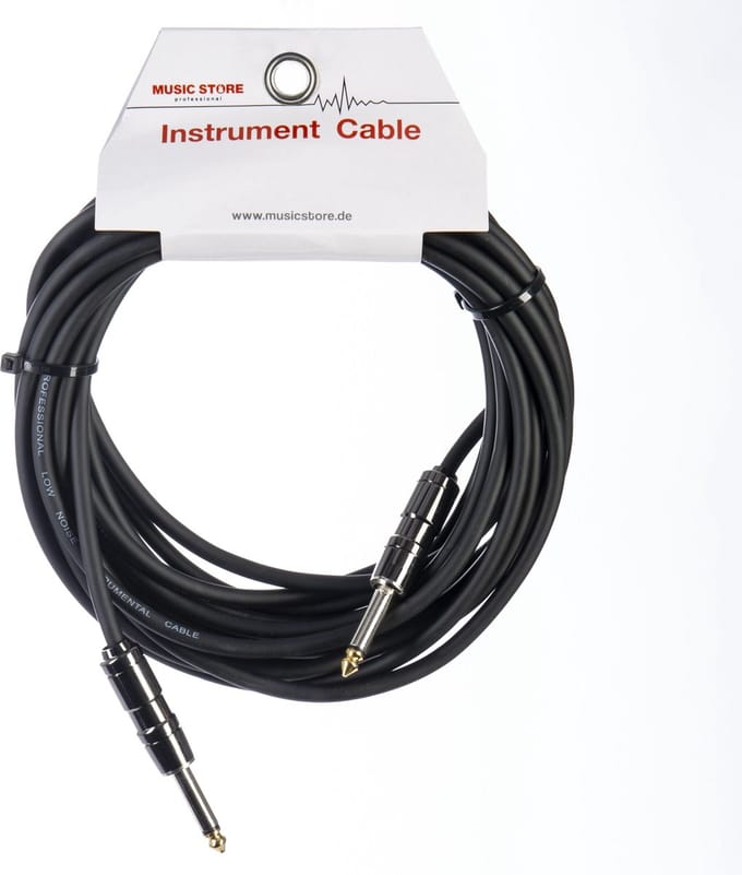 Gitaarkabels - MUSIC STORE Instrument Cable Silent 6m (Black)