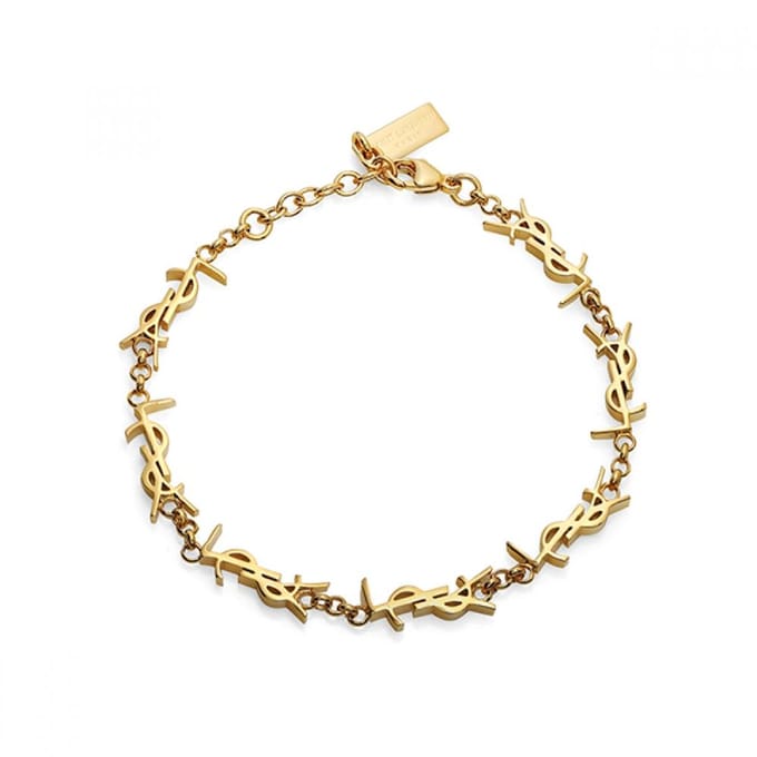 Saint Laurent Cassandra Monogram Opyum Multi Bedel Armband 757664 Y1500 8030 757664 Y1500 8030 (M) beige