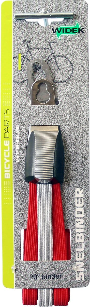Fiets Snelbinder Widek triobinder 20 zilver/rood
