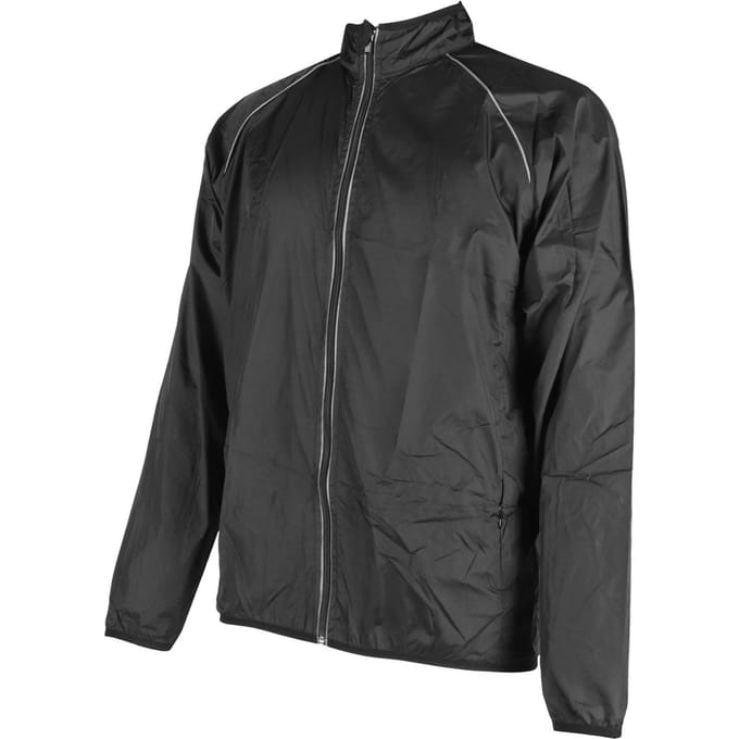 Fietsjas Lichtgewicht Waterdicht Fiets Windjack Reflecterend Hardlopen Wandelen Jas L black