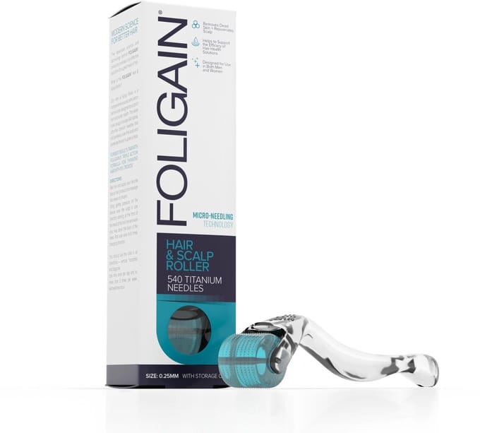 FOLIGAIN – Dermaroller met 540 Titanium Naaldjes (0,25 mm)