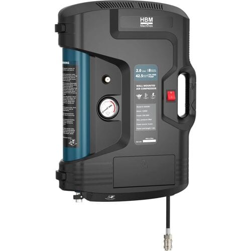 HBM wand- en draagbare compressor, 2 liter