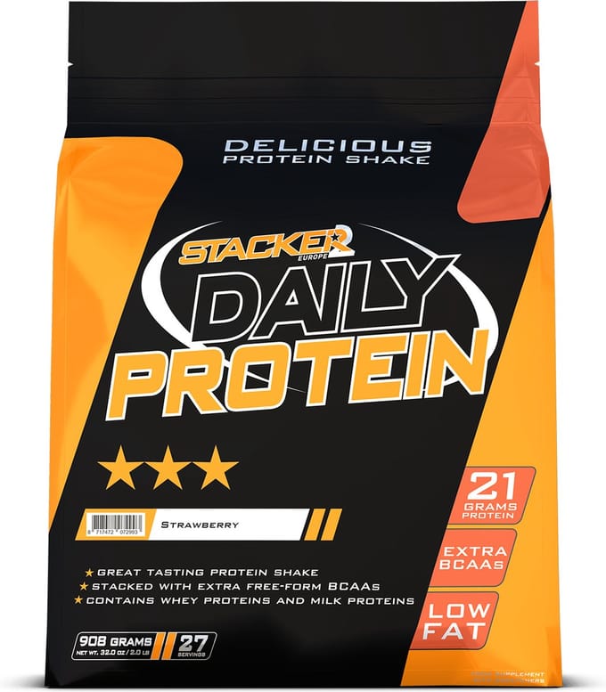 Stacker2 Daily Protein (908g) Strawberry - Eiwitten - Eiwit Mix