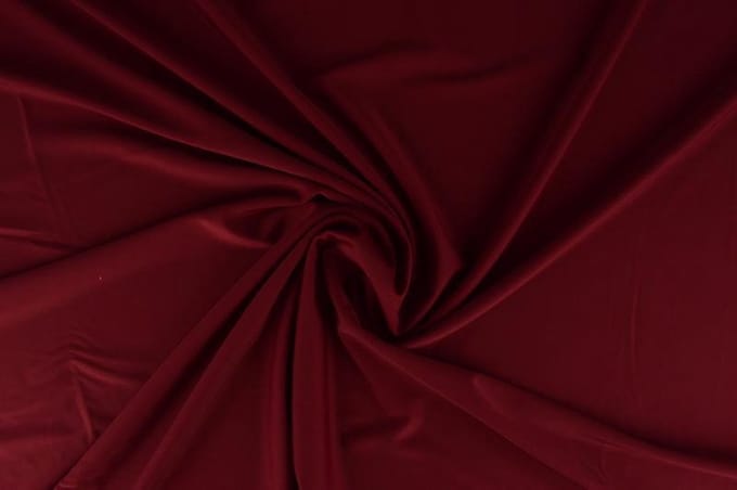 Lycra stof - Bordeaux rood - 10 meter