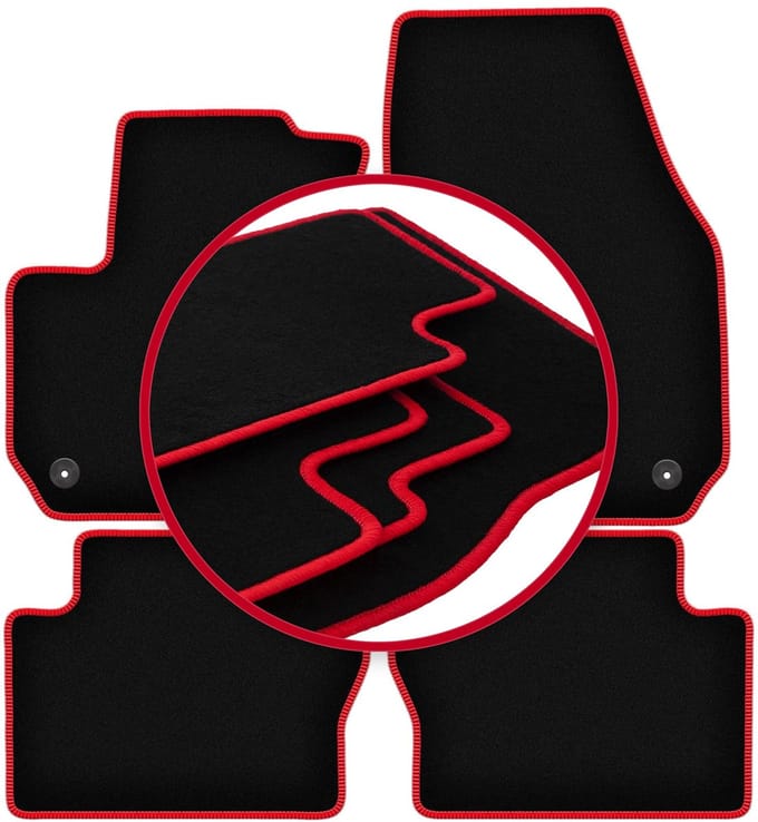 CARLUX-RED automatten voor: Opel Zafira B minivan (2005-2014)