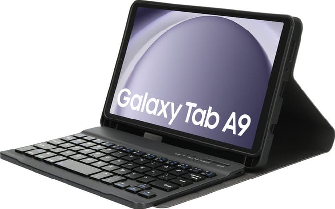 Mobiparts - Blauwtooth Keyboard Case Samsung Galaxy Tab A9/A11 - Zwart