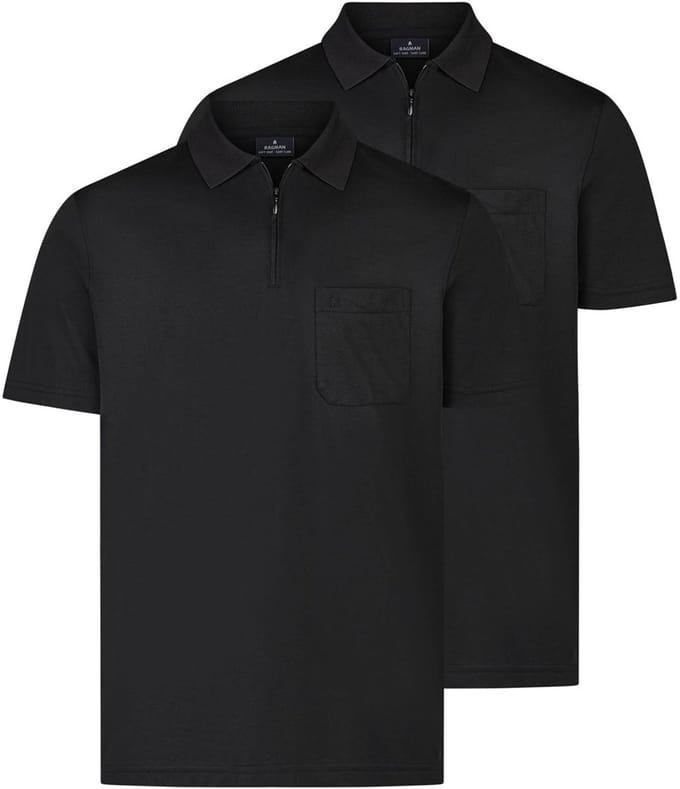 RAGMAN Heren poloshirt 2 pack Basic