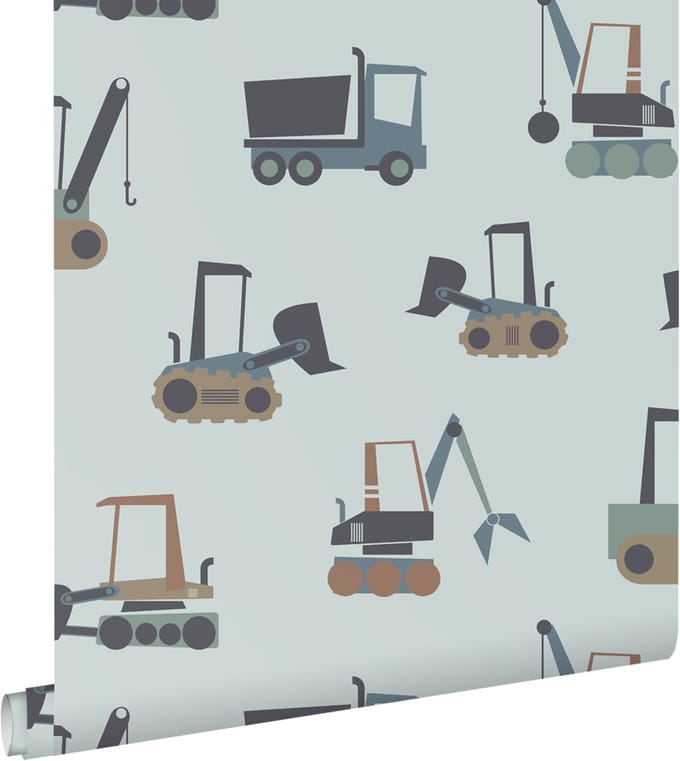 ESTAhome behang voertuigen blauw - 50 x 900 cm - 132241