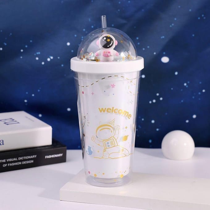 Sterbeker Schattig Knap Student Waterbeker Voedselkwaliteit Sportfles Rietje Cool Drinks Beker Vrouwelijk 550ml