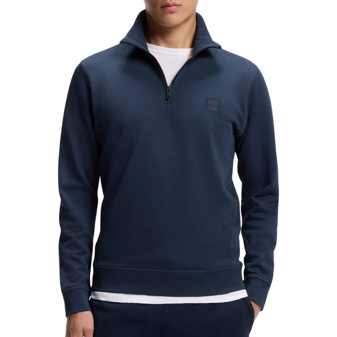 Boss Orange Half zip sweater heren zetrust 10234591 01 50468926/464