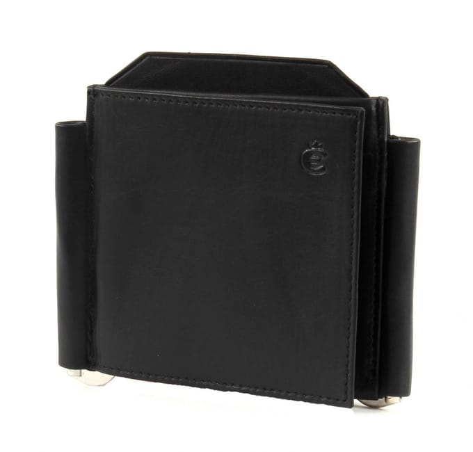 Esquire Logo Portemonnee V Leer 11 cm - Jongens - Horizontaal - schwarz