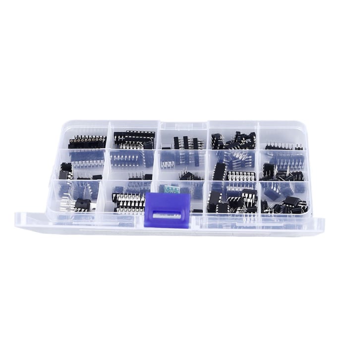 150 Stuks 10 Soorten Geïntegreerde Circuit Chip Platte Pin IC Chips Assortiment IC Chip Socket Adapter Kit