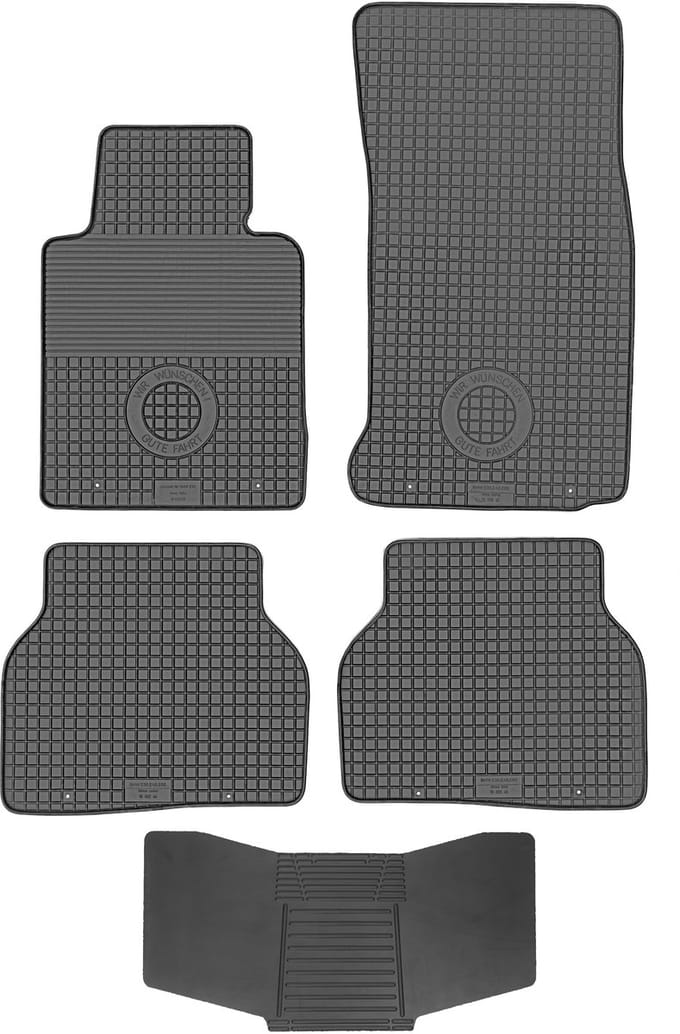 Max-Dywanik - BMW 3 E46 - Rubber Mat Set - Tunnelbescherming - Zwart