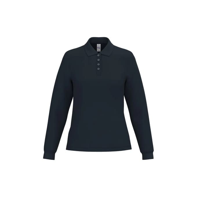 Damespolo met lange mouwen iDeal Basic Brand