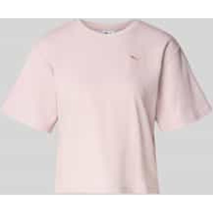 relaxed fit T-shirt van gehaakt kant
