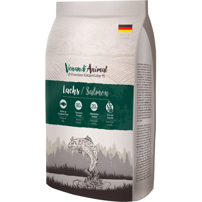1,5kg Venandi Animal Zalm Kattenvoer droog