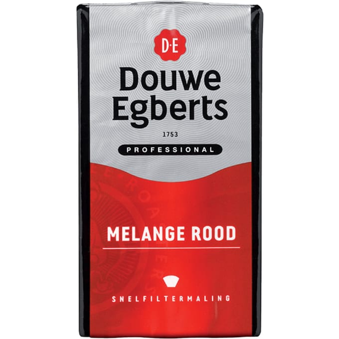Koffie Douwe Egberts snelfiltermaling Melange Rood 500gr