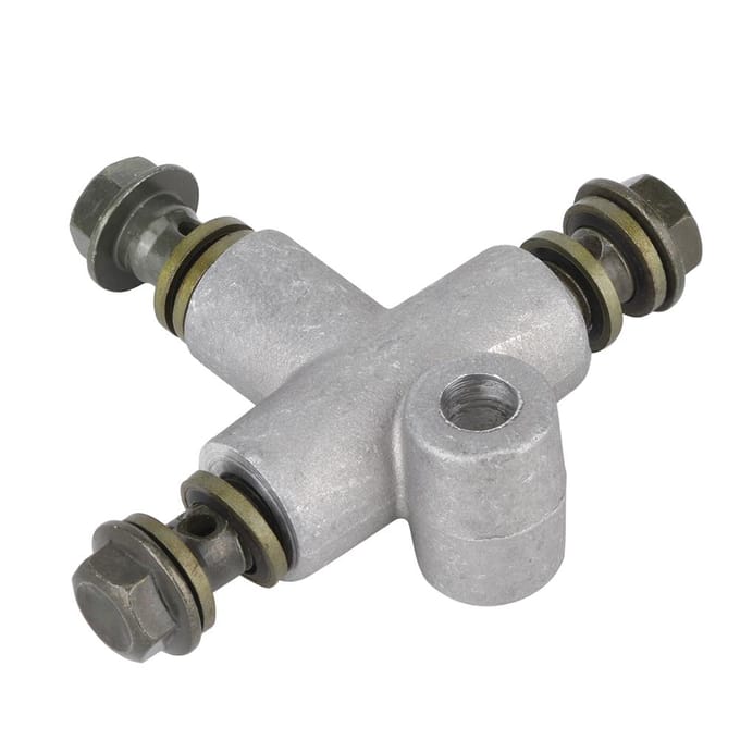 Hydraulische Remslang Pijpfitting Connector 3-weg T-adapter voor ATV Kart gray