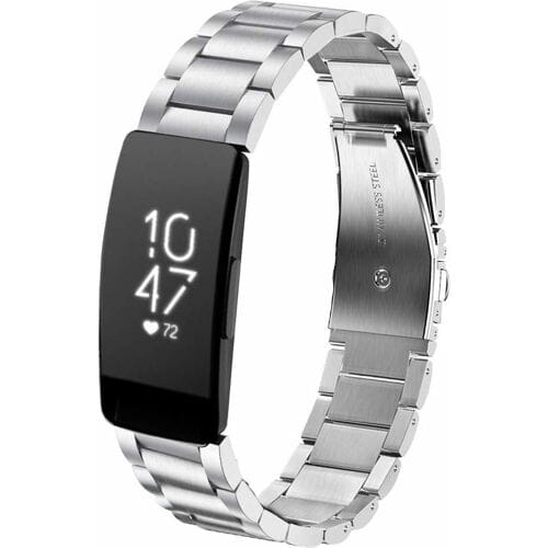 ShieldCase Fitbit Inspire stalen bandje (zilver)