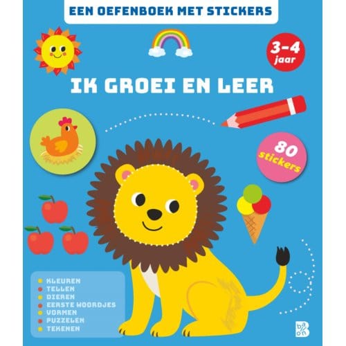 Ik groei en leer 3-4 jaar Educatieve boeken (spelletjes en raadsels)