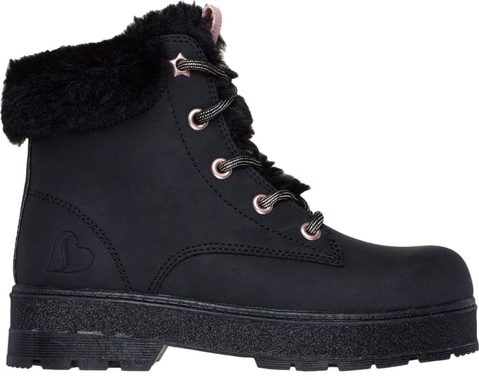 Skechers Street Glitz Meisjes Laarzen - Zwart