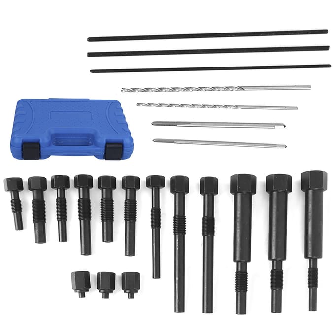 Gloeibougie Verwijderaar Trekker Extractor Verwarmingselement Elektroden Boren Tappen M8 M10 blue