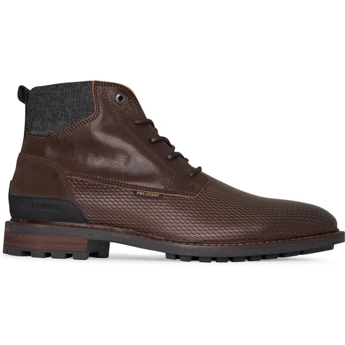 PME Legend - Heren Veterschoenen Huffster Dark Brown - Bruin - Maat 45
