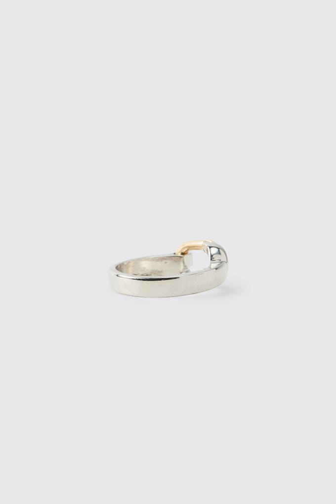 Karabijnhaak Sluiting Ring | Silver | Size Small/Medium