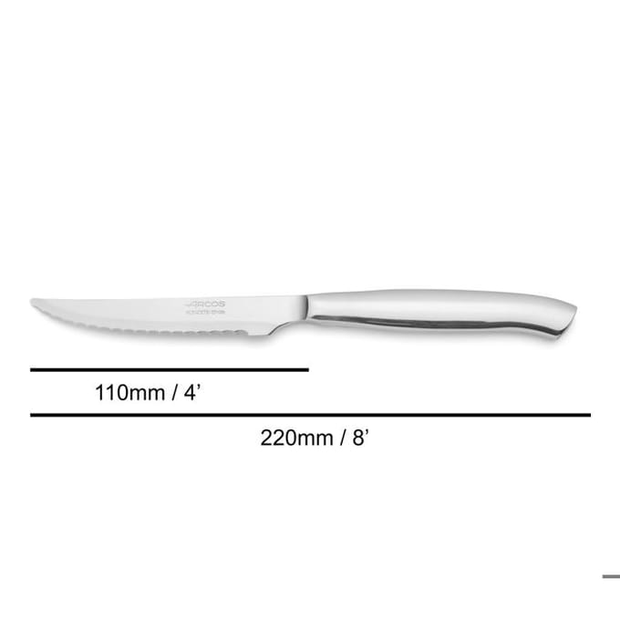 Mes - Arcos - Tafel 375800 - Lemmet 11 cm - Roestvrij staal - Monobloc