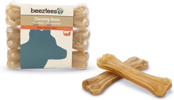 Beeztees kauwbot 11 cm 3 stuks - hondensnack - 25 - 30 gram