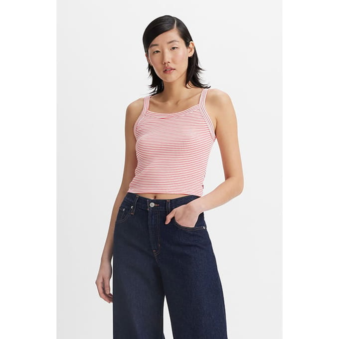 Levi's Essential Tank Top Beige Taglia: L | Canottiere Outlet | Donna | Marrone