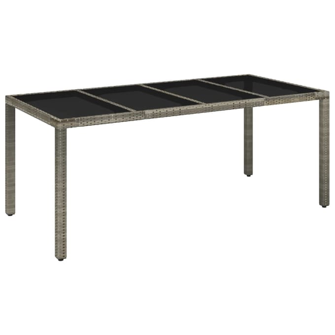 vidaXL - 9-delige - Tuinset - met - kussens - poly - rattan - grijs
