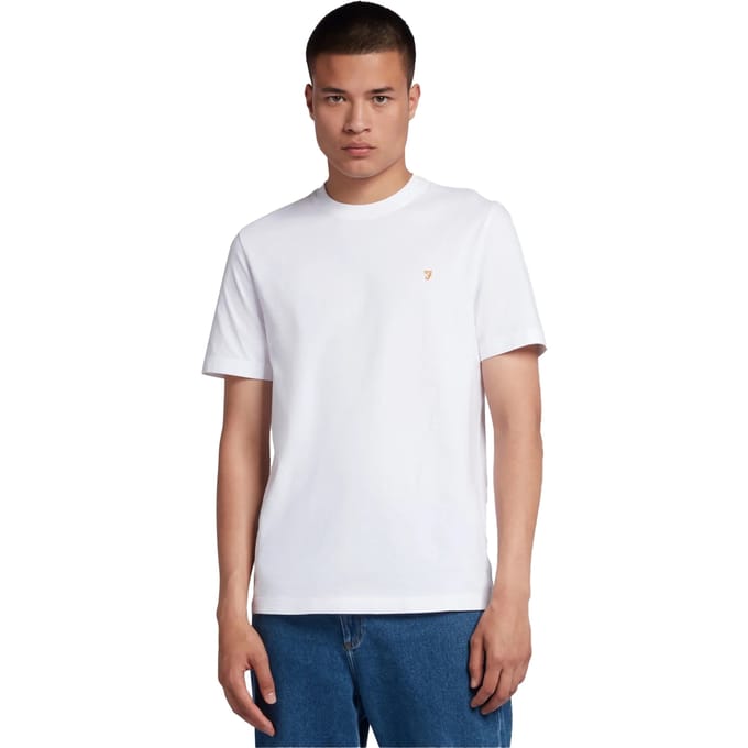 Farah Heren Logo Regular T-Shirt (Wit)