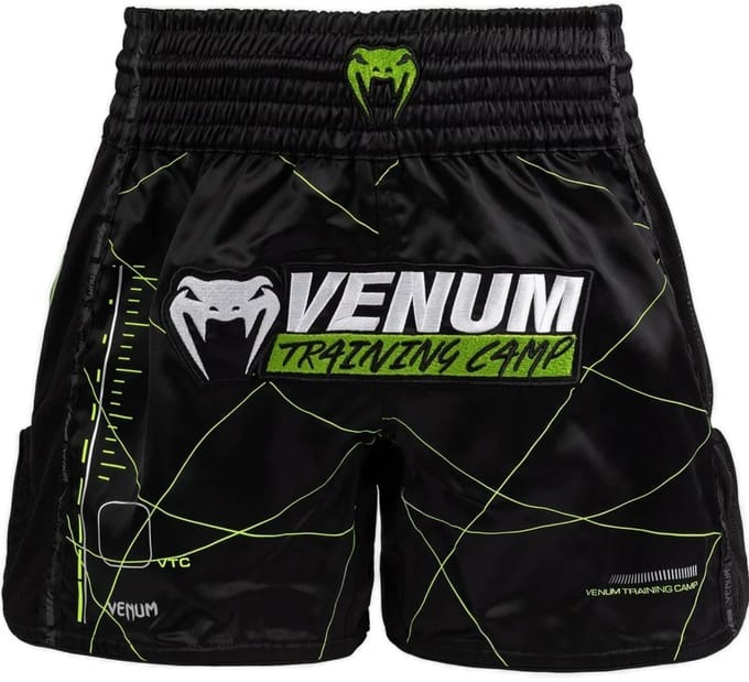 Venum Training Camp 4.0 Muay Thai Short Zwart Neo Groen - M