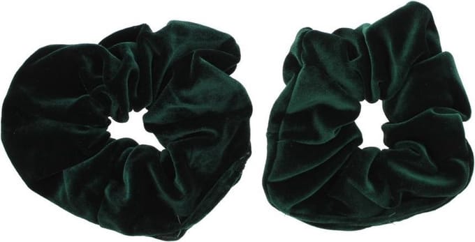 Zac's Alter Ego - Luxury velvet Haar scrunchie - Groen
