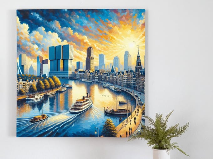 Kunstprint | Wanddecoratie | Dibond | 20 × 20 cm