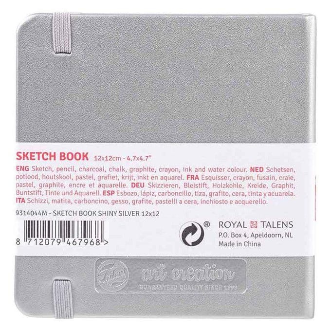 Talens Art Creation Schetsboek Zilver - 80 vellen - 12x12cm