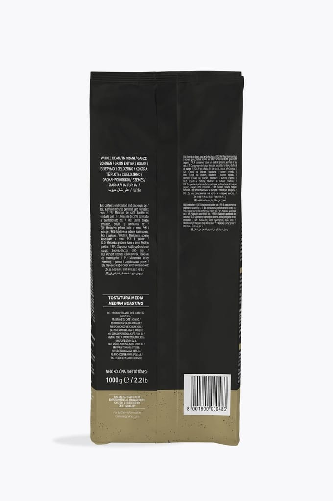 Caffé Vergnano Antica Bottega 1 kg | Ganze Bohne | 100 % Arabica aus Midden-Amerika | Zachte smaak met fruitige nuances voor perfecte espresso