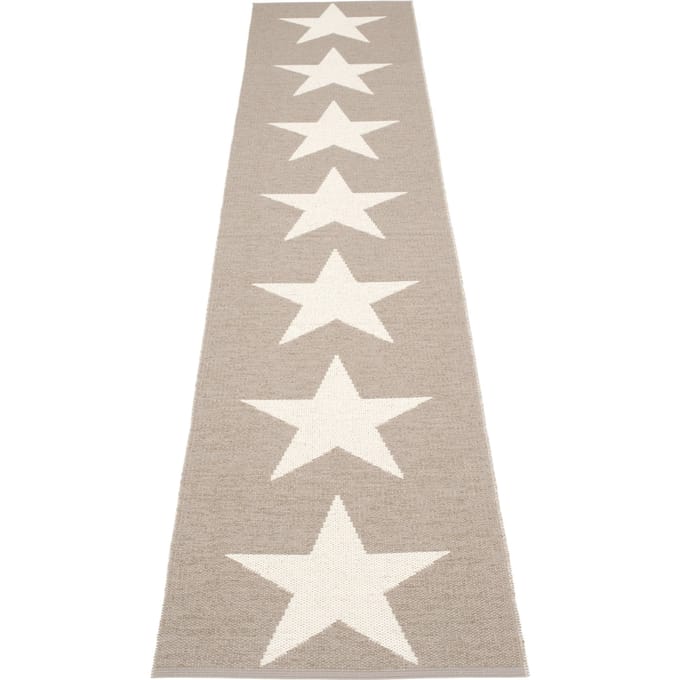 Pappelina - Viggo One vloerkleed - modder - 70 x 350 cm - bruin