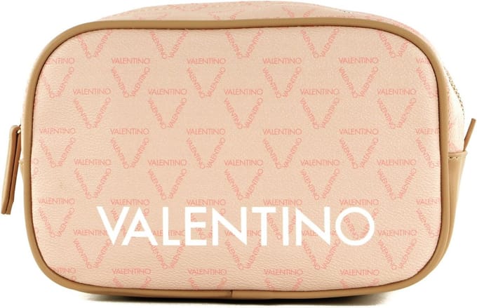 VALENTINO Toilettas Liuto Soft Cosmetic Case Cipria / Multicolor Roze
